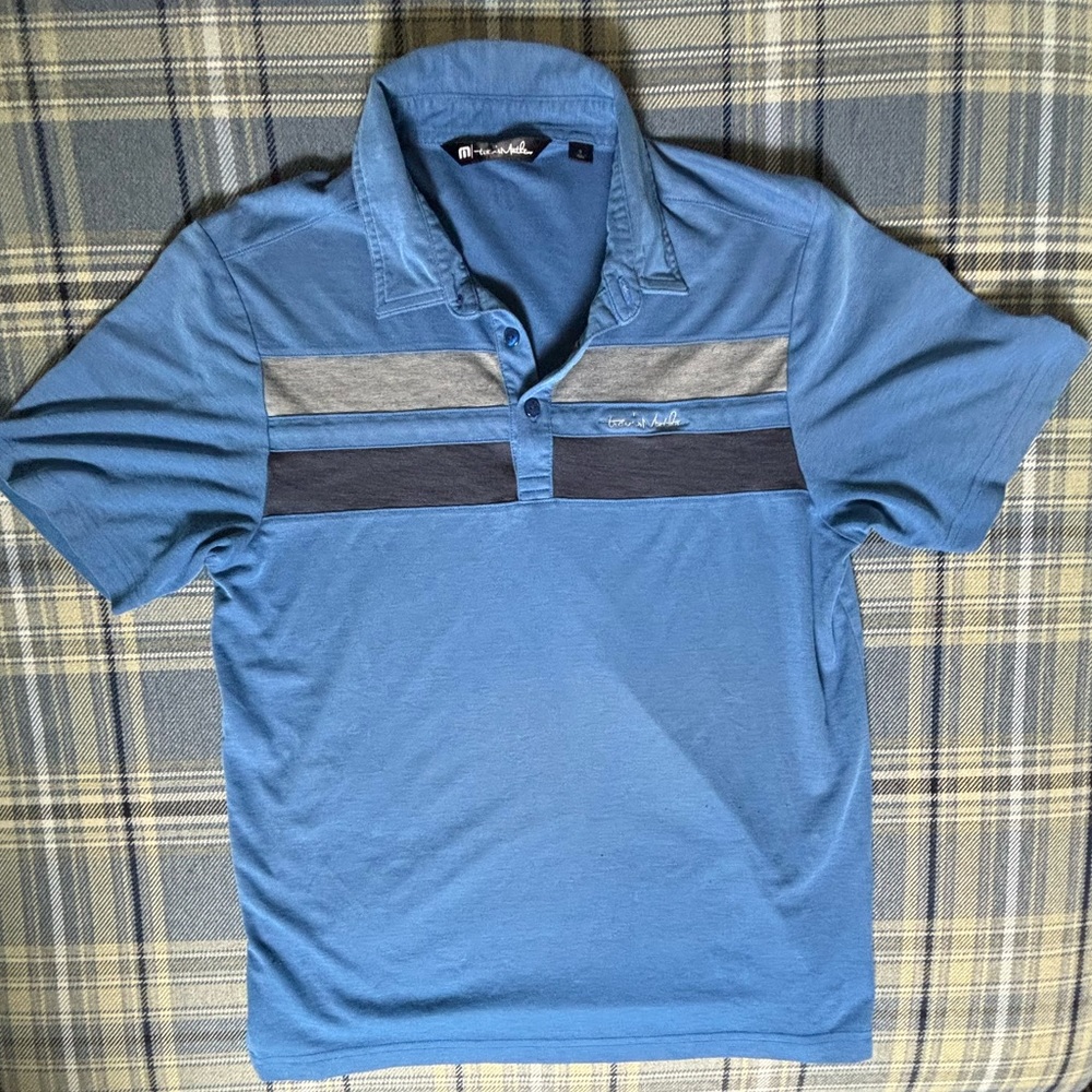 Travis, Matthew polo blue “quality material” size SM